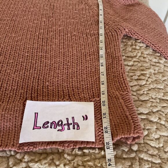 Ecru Lab Women’s Size M Blush Pink Long Sleeve Off The Shoulder Knit Sweater - Picture 8 of 8